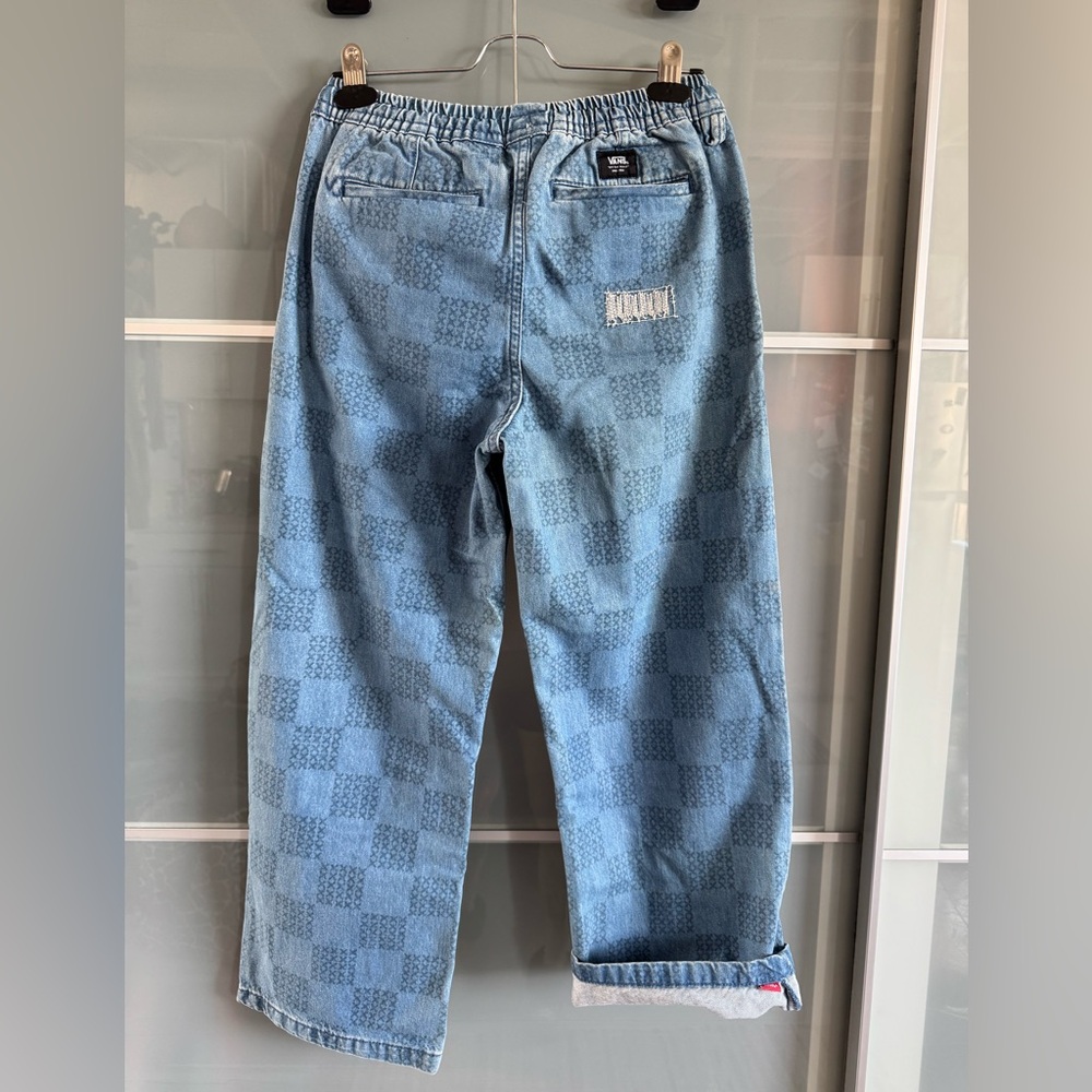 Vans Range Elastic Cropped Patchwork Denim - image 2